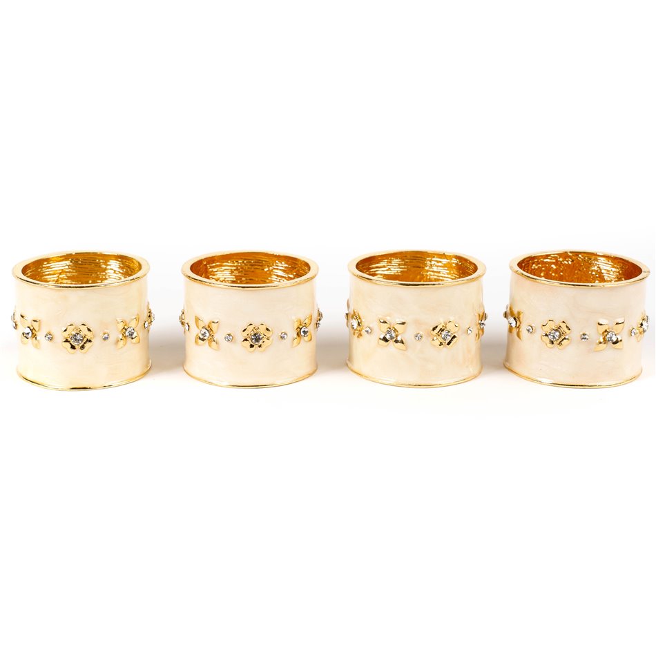 Napkin ring Palencija set of 4, H3.5cm, D4cm