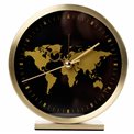 4Living Alarm clock Globe display, black/gold color, H12x11.5x3.5cm