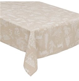 Tablecloth Animal, beige, 140x240cm