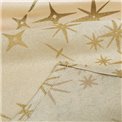 Canvas tablecloth Stragi candle, beige/gold color, 140x360