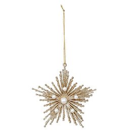 Christmas decoration plast Star galaxy straw, H12x2x12cm