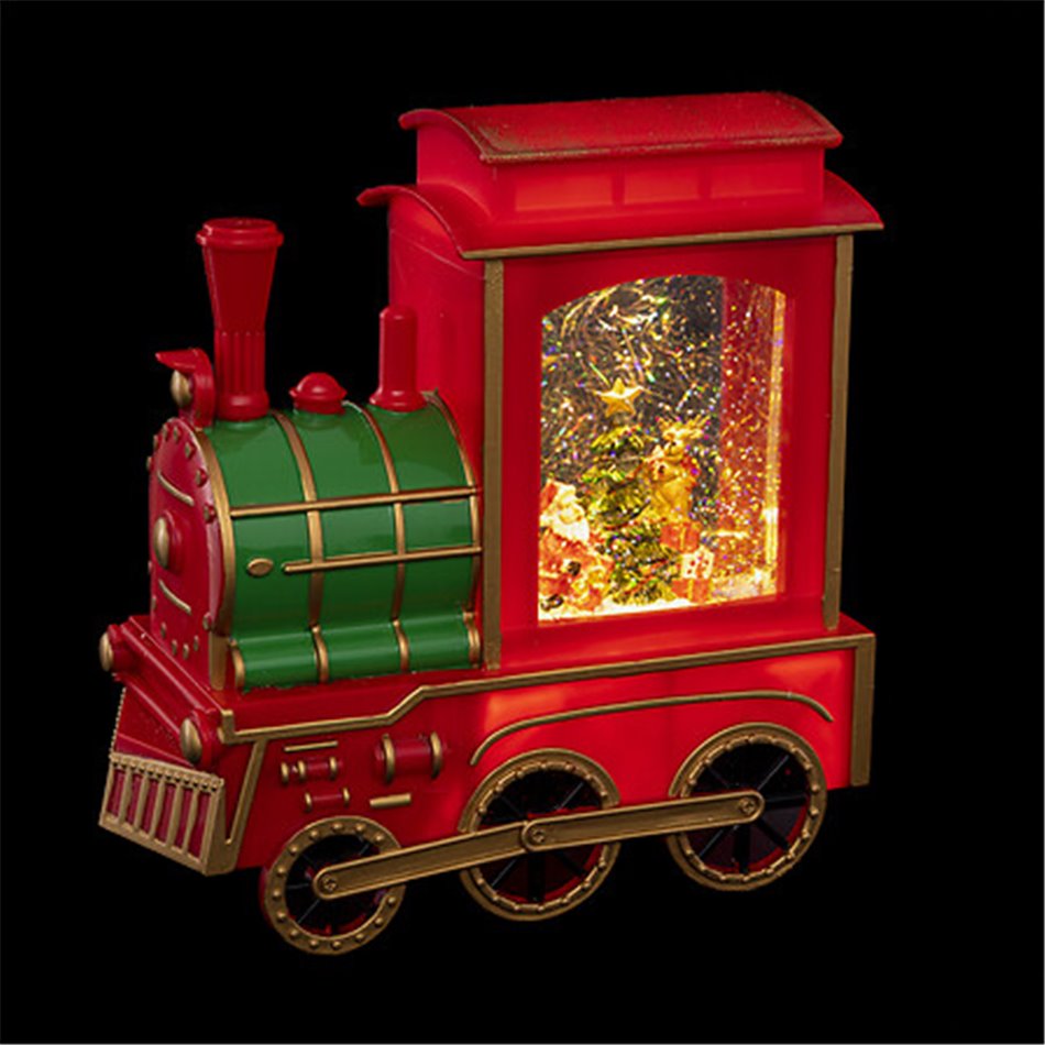 X-mas decor WATER TRAIN, 2 LED, H22x20,7x8,5cm