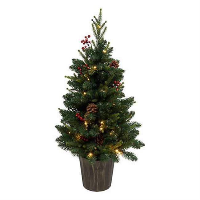 Декоративная ёлка в горшке Kappi, LED, H90cm, D50cm