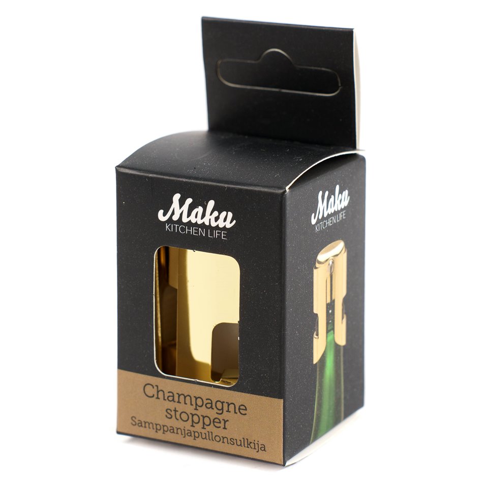 Champagne stopper, gold color, H5.5x4x4cm