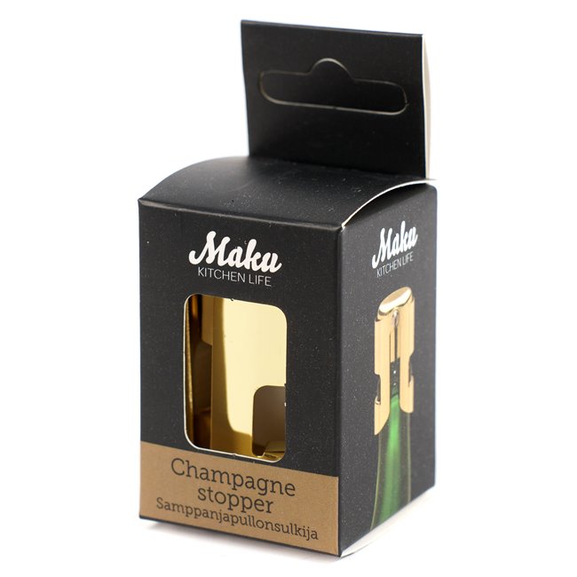 Champagne stopper, gold color, H5.5x4x4cm