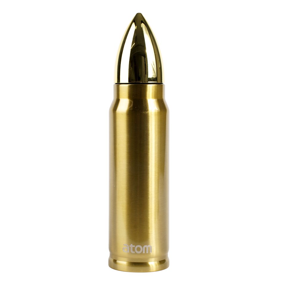 Atom Vacuum bottle Bullet, gold color, 500ml, H27.5cm, D6.5cm