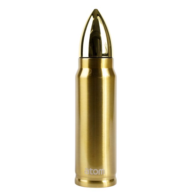 Atom Vacuum bottle Bullet, gold color, 500ml, H27.5cm, D6.5cm