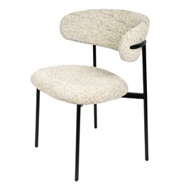 Dinning chair Landsem 1038-3, beige grey, H78x58x54.5cm, seat height 48.5cm