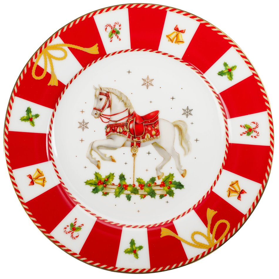 Side plate CHRISTMAS TALE, porcelain, D19cm