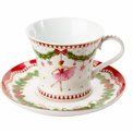 Чашка с блюдцем MAGIE DE NOEL, в подарочной коробке, 200ml, H10cm, D15cm