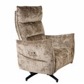 Electric recliner Amandy cremona-24 K, 2 motors, brown, rotatable 360 degrees, H74-110x76x90-158cm, seat height 40-51cm
