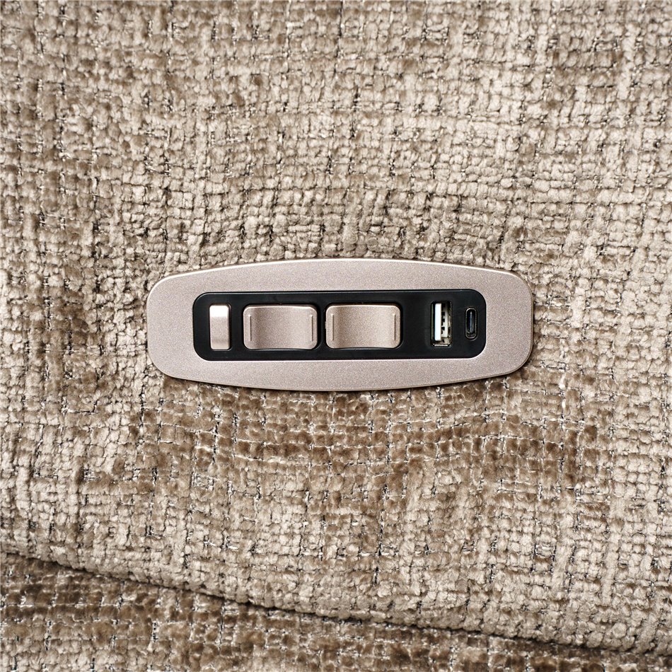 Electric recliner Amandy cremona-24 K, 2 motors, brown, rotatable 360 degrees, H74-110x76x90-158cm, seat height 40-51cm