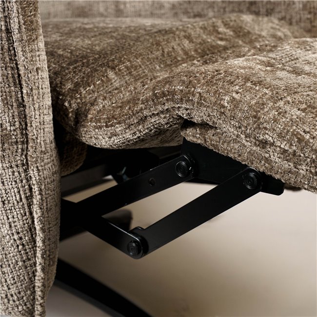 Electric recliner Amandy cremona-24 K, 2 motors, brown, rotatable 360 degrees, H74-110x76x90-158cm, seat height 40-51cm