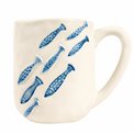 Mug Pina multi, blue/white, 600ml, H10.5x8.7x12.5cm