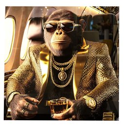 Glass picture Big Boss, 100x100x0.4cm