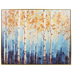 Canva Golden birches, 100x80x3.5cm