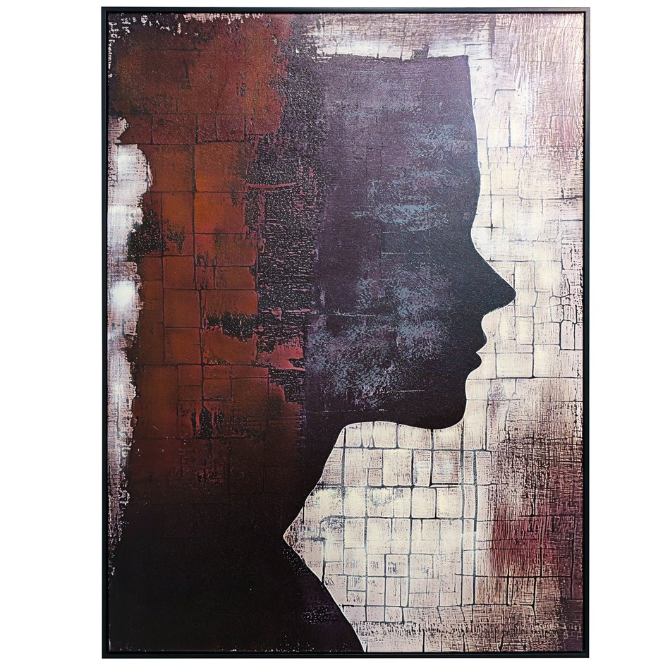 Canva Lady in black I, 90x120x4cm