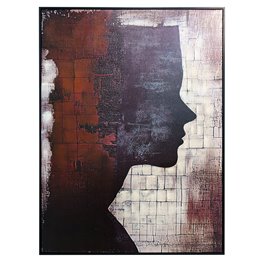 Canva Lady in black I, 90x120x4cm