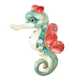 Christmas decor Seahorse, 21cm
