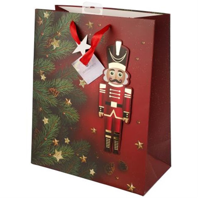 GIFT BAG NUTCRACKER MEDIUM, H33x26.7x12.5cm