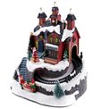 X-mas decor GIFT WORKSHOP VILLAGE, 12 LED, H21.5x19.5x15.5cm