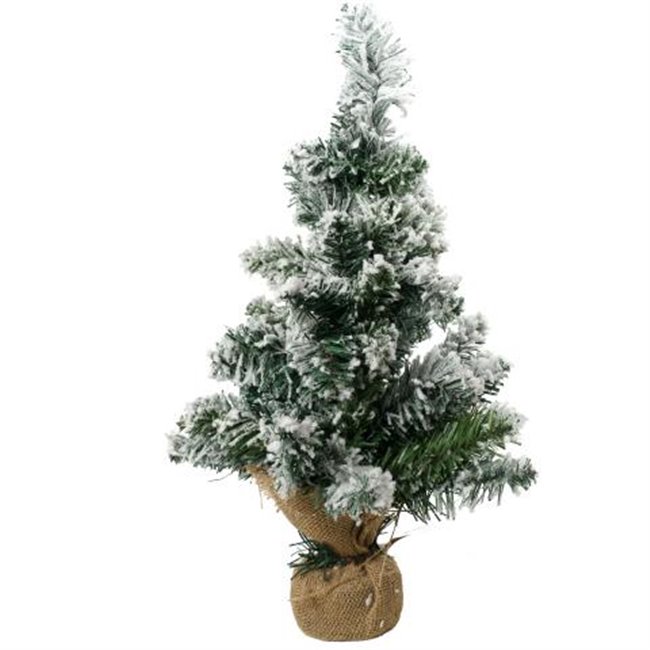 X-mas BLOOMING FLOQUED XMAS TREE, H50cm, D29cm