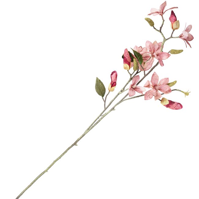 Decorative Flowering cotton branch, 90cm