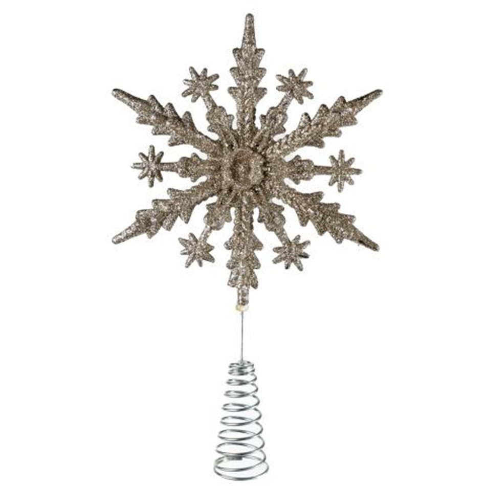 X-mas tree TREE TOP SNOWFLAKE, H23x14x3cm