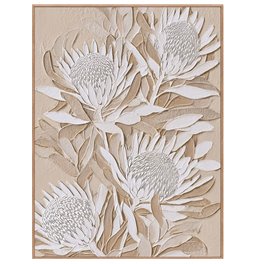 Canva White sunflowers, 90x120x4cm