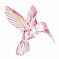 X-mas decor HUMMINGBIRD IN TWO TONE, pink,9.7x10 cm 