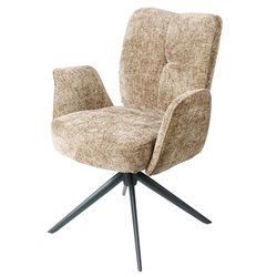 Обеденный стул Fiorentino 39, вращающийся на 360 градусов, коричневый, H88x66x63cm, высота сиденья 48.5cm