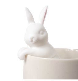 Ситечко для чая Bunny, белый/розовый, силикон, H9x4.5x5cm