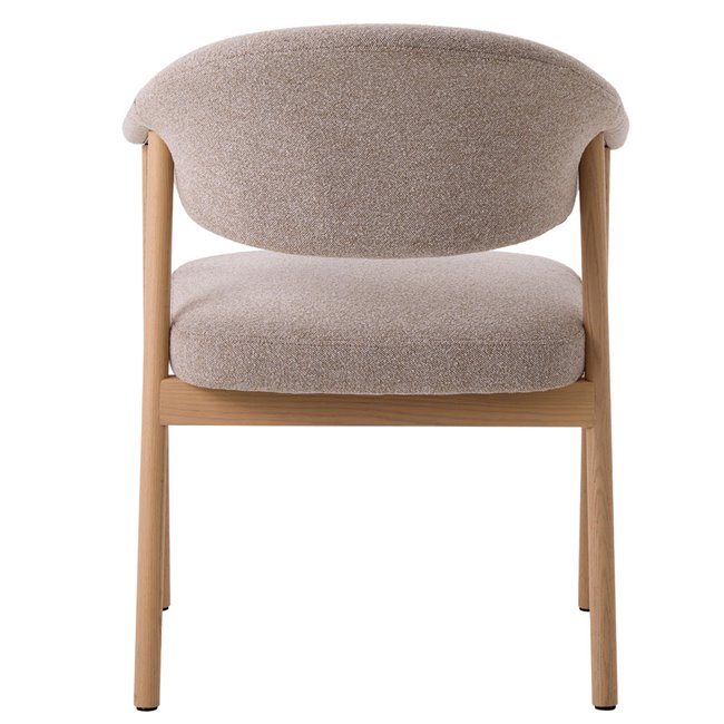 Обеденный стул ELK CHAIR SAND, дуб, песочный/дубовый цвет, H81x63x63cm, высота сиденья 48.5cm