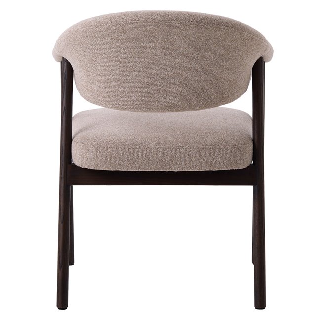 Обеденный стул ELK CHAIR SAND, дуб, песочный/темный эспрессо цвет, H81x63x63cm, высота сиденья 48.5cm