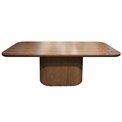 Dining table Oliveto, MDF/walnut veneer, 220x100cm H76cm