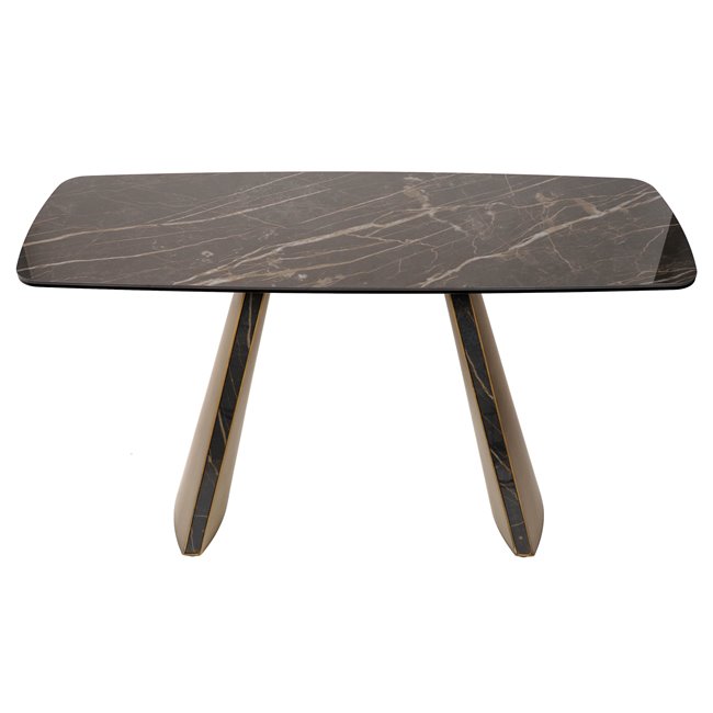 Konsool Fabian, metall/klaas/keraamika, H76x120x40cm