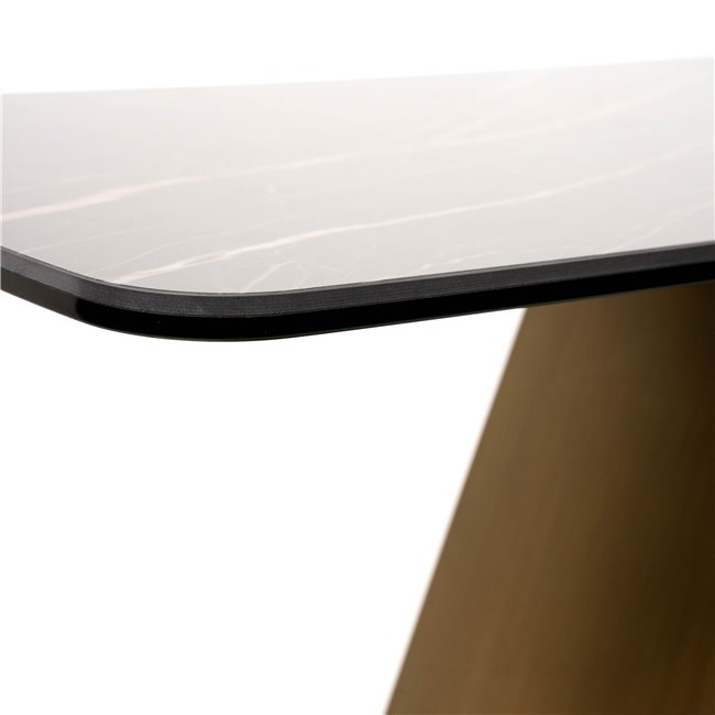 Konsool Fabian, metall/klaas/keraamika, H76x120x40cm