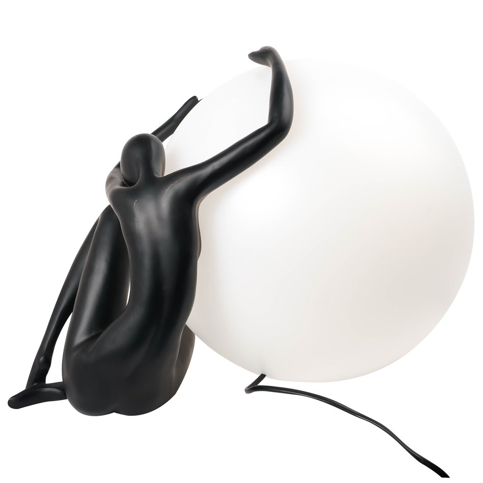 Laualamp Ramma II black, must/valge, H37x39x52cm, E27 40W(MAX)