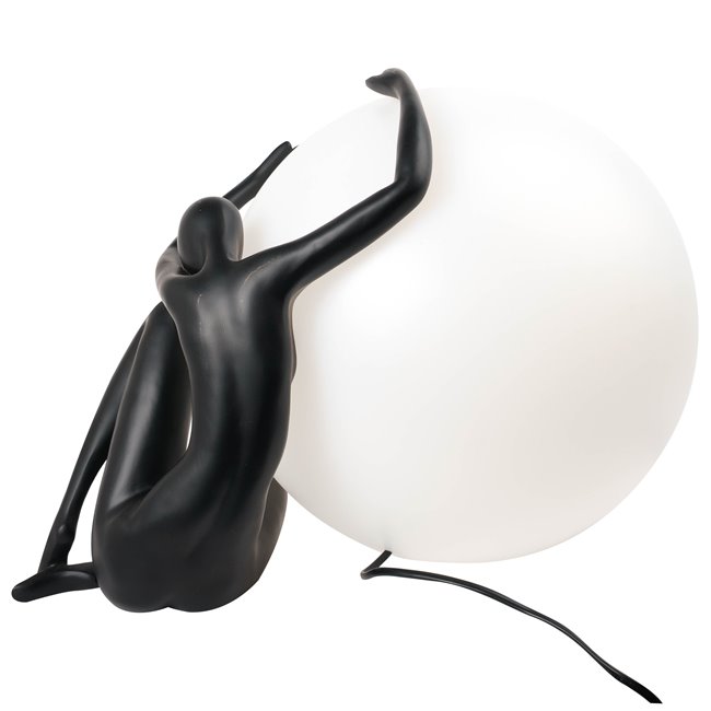 Laualamp Ramma II black, must/valge, H37x39x52cm, E27 40W(MAX)