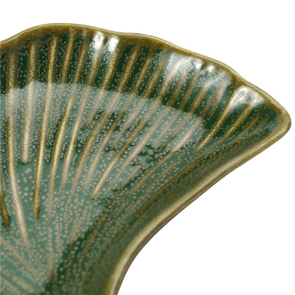 Decorative tray Tarha, green, 25.9x19.9cm H2.6cm