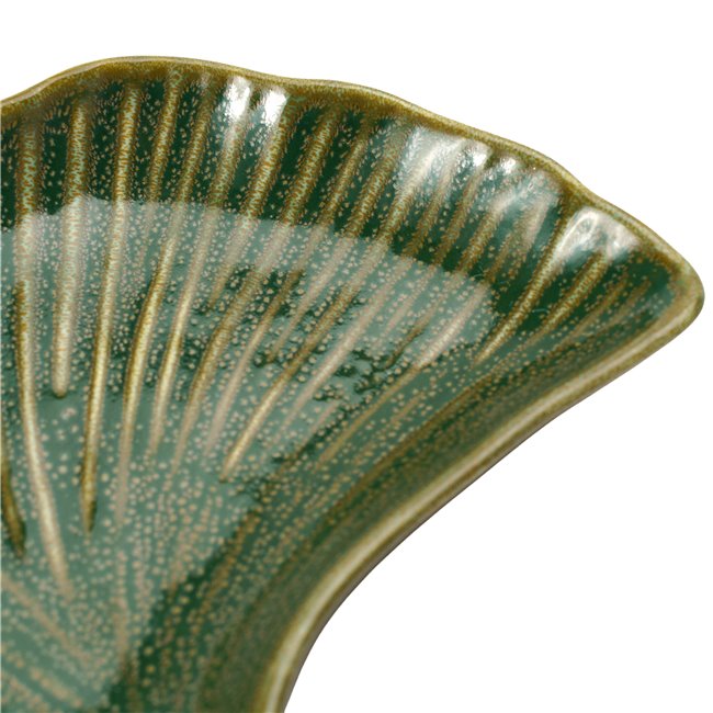 Decorative tray Tarha, green, 25.9x19.9cm H2.6cm
