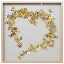 Настенный декор Butterflies, 90x90cm