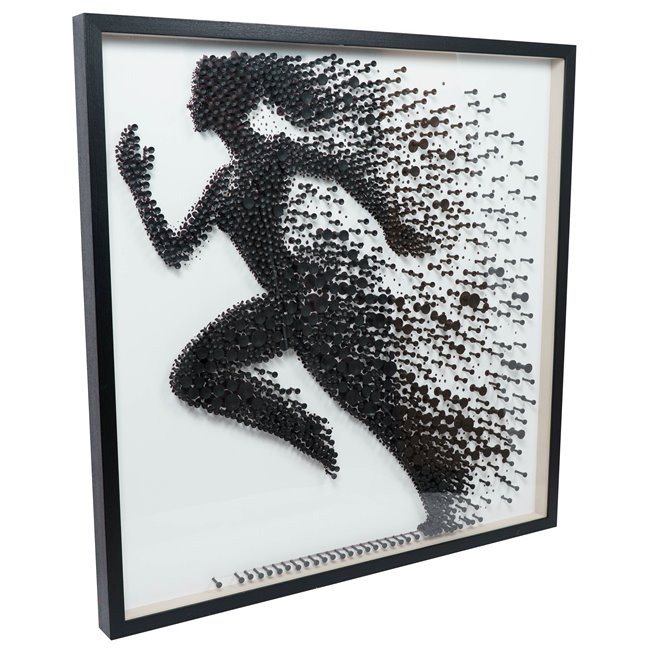 Wall decor Runnig woman, 100x100cm