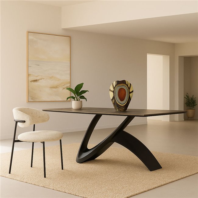 Обеденный стул Landsem 1038-3, бежево-серый, H78x58x54.5cm, высота сиденья 48.5cm