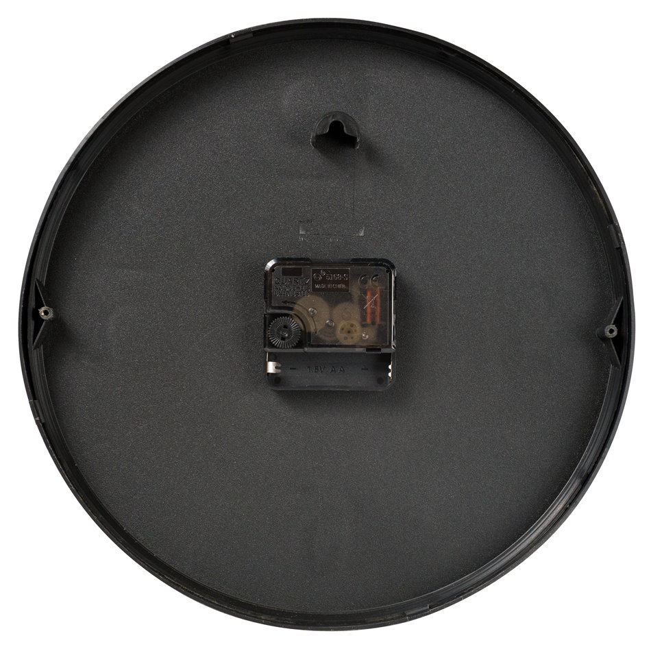 Wall clock Zdana, black/gold color, D25.4x4cm