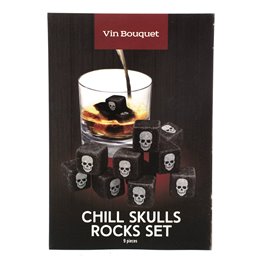 Chill Skull set 9 ice cubes, H2x2x2cm