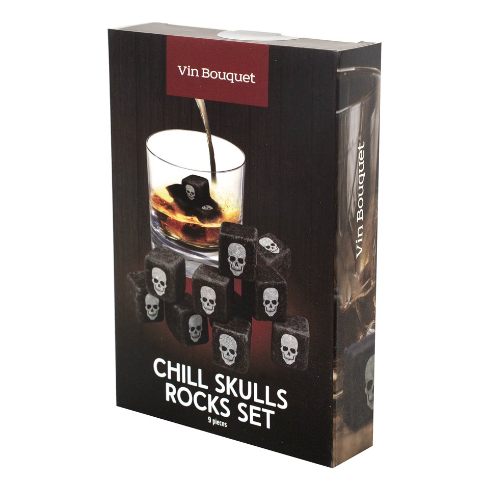 Chill Skull set 9 ice cubes, H2x2x2cm