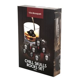 Jahutavad kivid Skull, komplektis 9 tk., H2x2x2cm