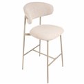 Bar chair Landsem 20, sand color/taupe, H104x52x50.5cm, seat height 75cm