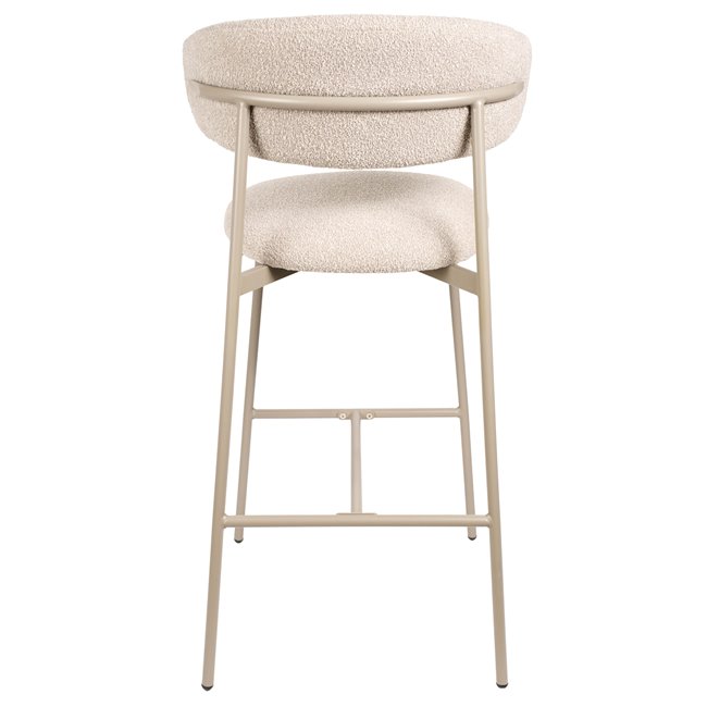 Bar chair Landsem 20, sand color/taupe, H104x52x50.5cm, seat height 75cm
